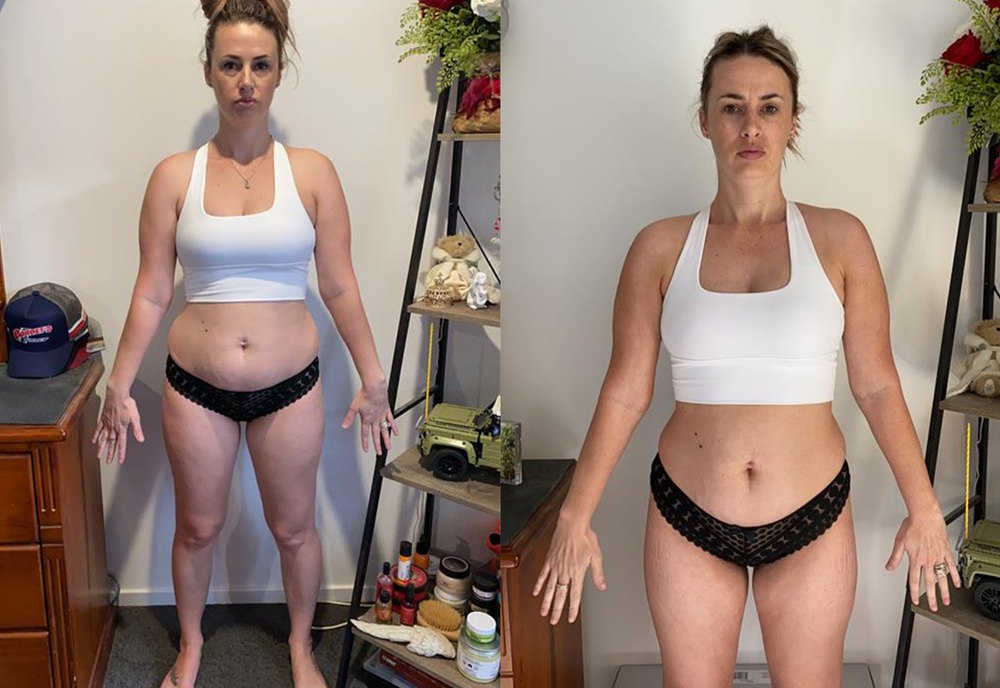 Jessica, before and after coaching with Rock Solid Coaching