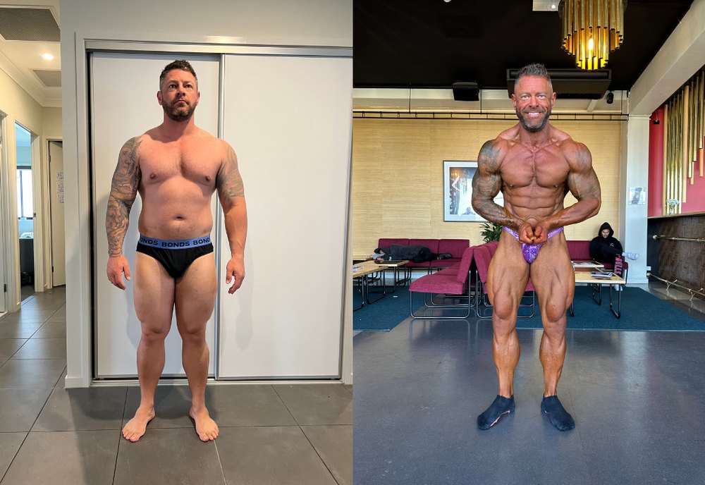 Shane, before and after coaching with Rock Solid Coaching
