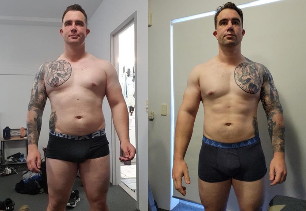 Warren, before and after coaching with Rock Solid Coaching