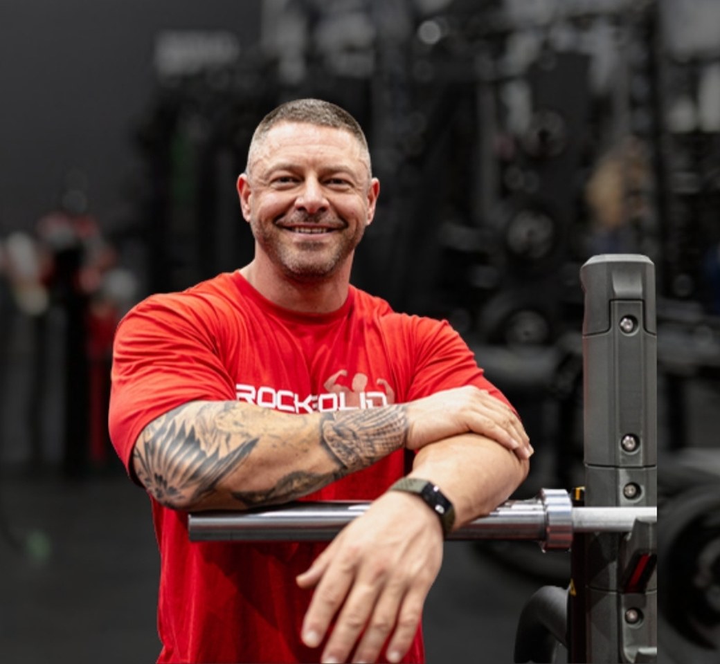 Shane Girdlestone in the gym, Rock Solid Coaching